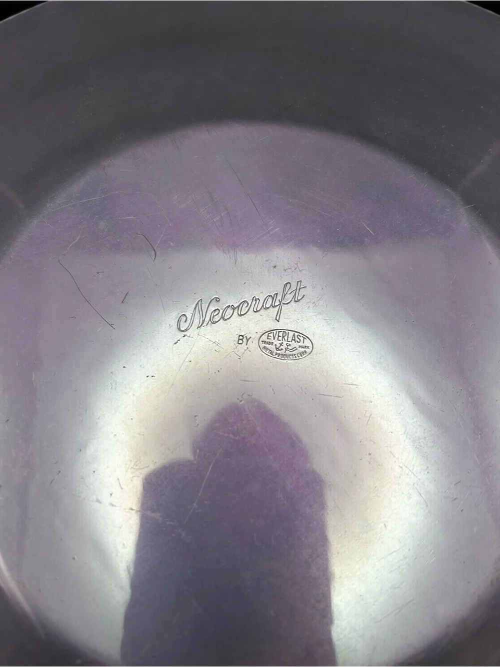 MCM Neocraft Everlast Silver Floral Embossed Platter